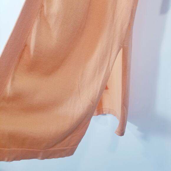 EDINBURGH Knitwear 100% Pima Cotton Ombre Midi Cardigan - Picture 7 of 12